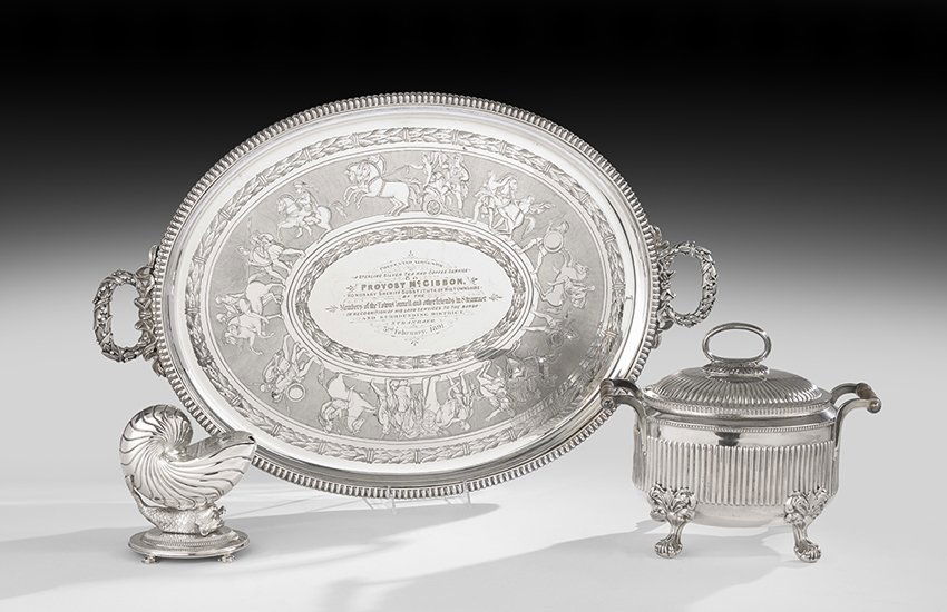 Three Pieces of Victorian Silverplate Tableware (1 of 1)