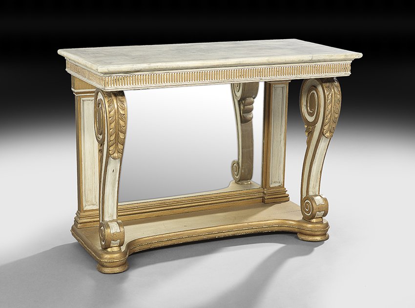 Empire-Style Polychrome Pier Table (1 of 1)