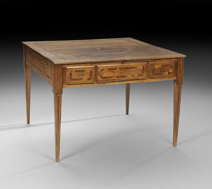 Neoclassical Partner's Writing Table (1 of 2)