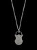 14 Kt. Gold, Silver and Diamond Lock Pendant