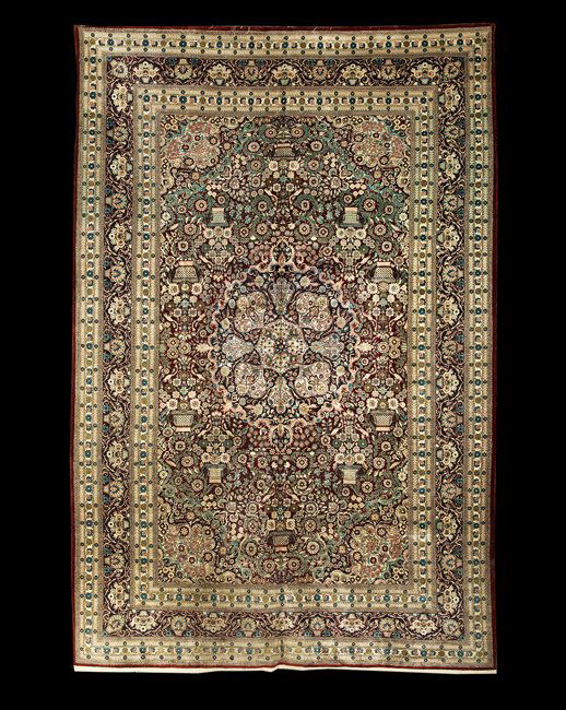 Semi-Antique Tabriz Silk Carpet (1 of 1)