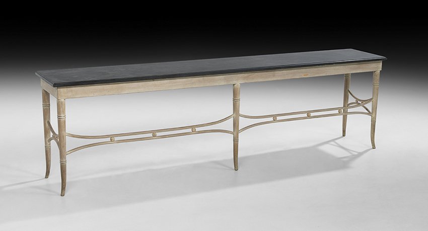 Contemporary Slate and Polychrome Low Console (1 of 1)