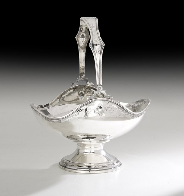 American Sterling Silver Flower Basket (1 of 3)