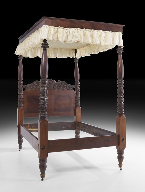 American Classical Mahogany Tester Bed (1 of 2)