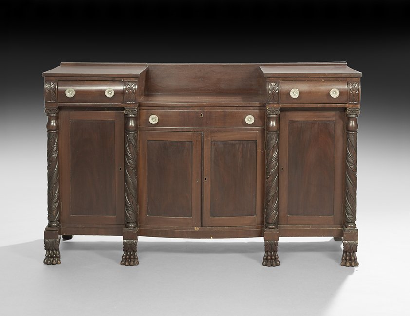 American Late Classical Mahogany Sideboard (1 of 2)