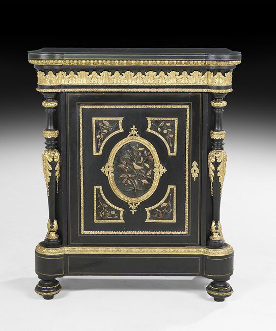 Napoleon III Ebonized Cabinet (1 of 2)