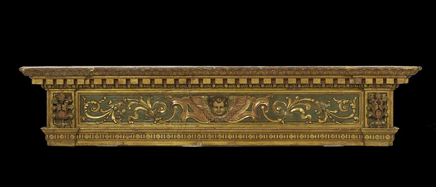 Monumental Pair of Italian Doorway Cornices (1 of 2)