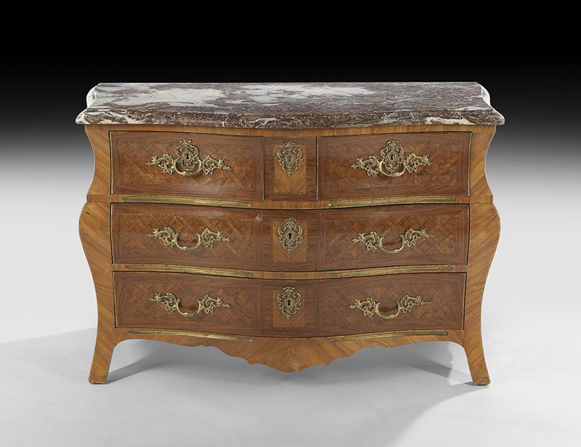 Regence-Style Marble-Top Commode (1 of 2)