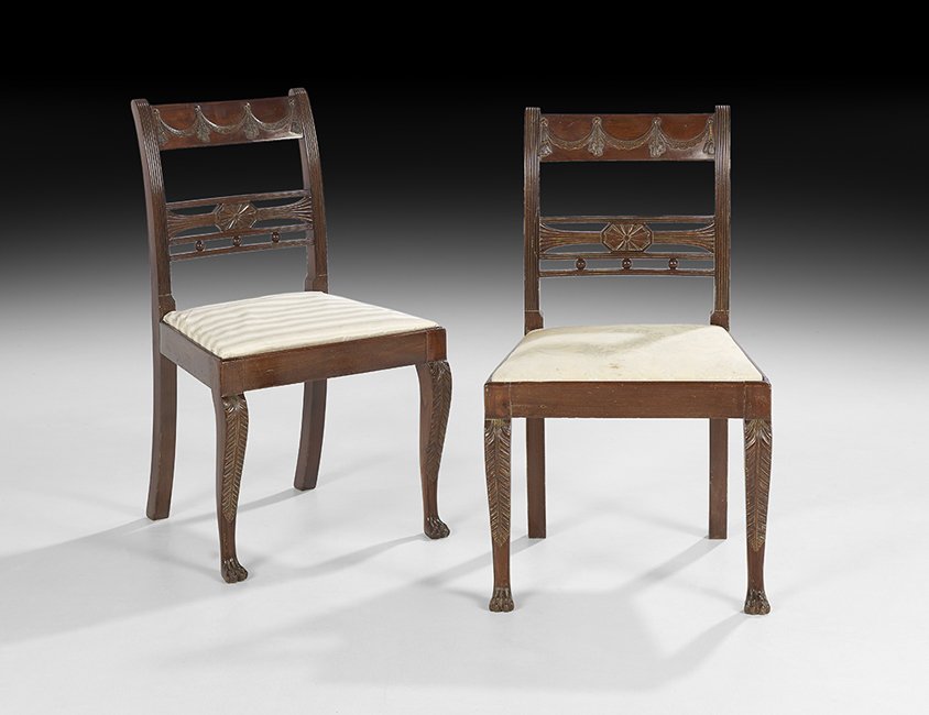 Pair of Regency Mahogany Sidechairs (1 of 1)