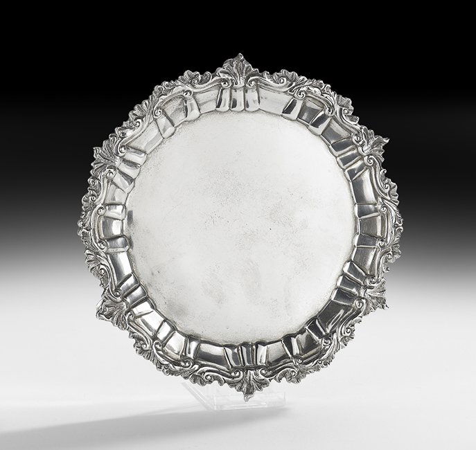 George IV Irish Sterling Silver Waiter (1 of 1)