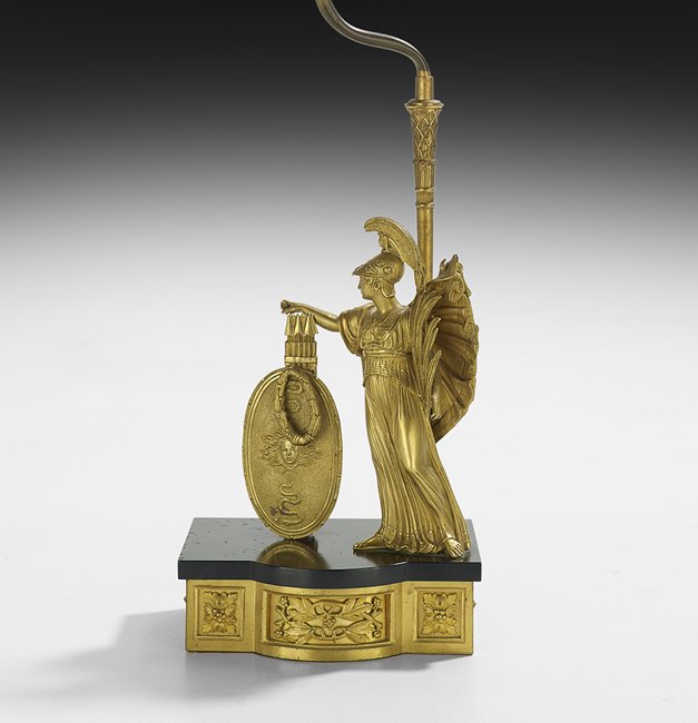 French Neo-Grec Gilt-Bronze and Marble Garniture (1 of 2)