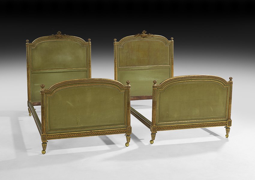 Pair of Louis XVI-Style Beds (1 of 1)