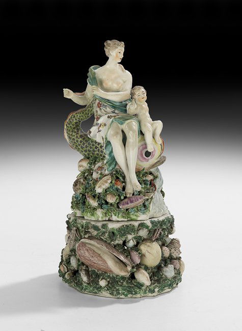 English Soft-Paste Porcelain Figure of Salacia (1 of 2)