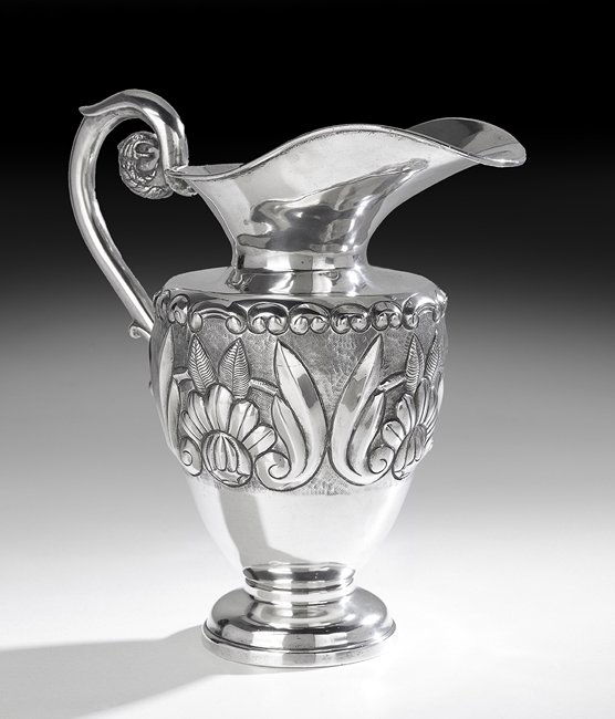 Mexican Sterling Silver Water Pitcher (1 of 2)