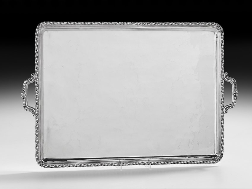 Mexican Sterling Silver Tea Tray (1 of 1)