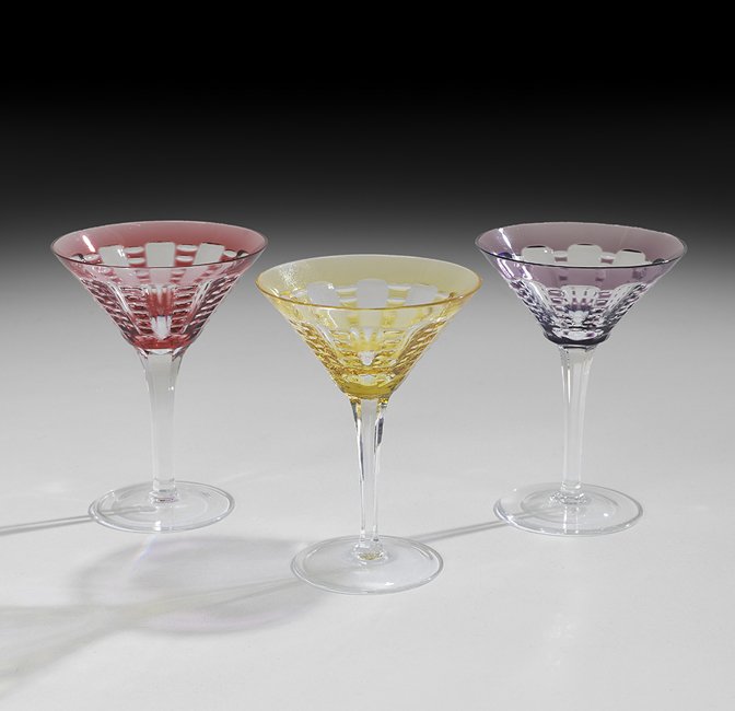 12 William Yeoward "Lulu" Crystal Martini Glasses (1 of 1)