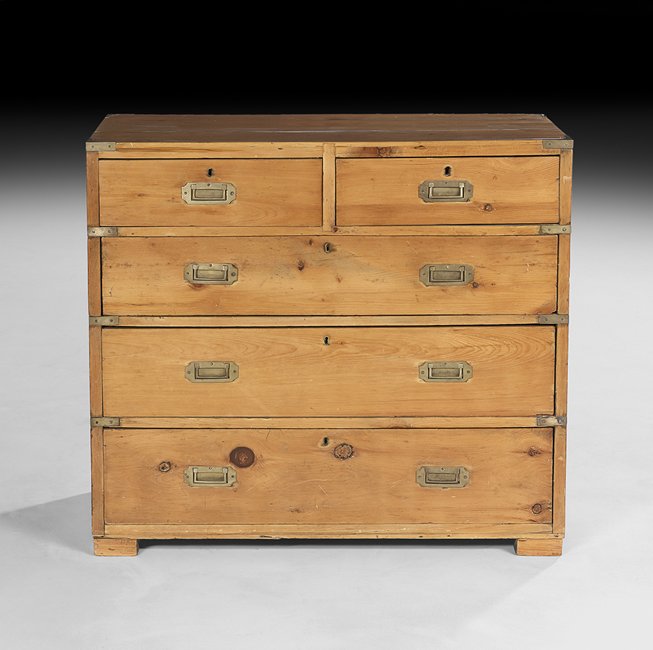 Victorian Pine Campaign Chest (1 of 2)