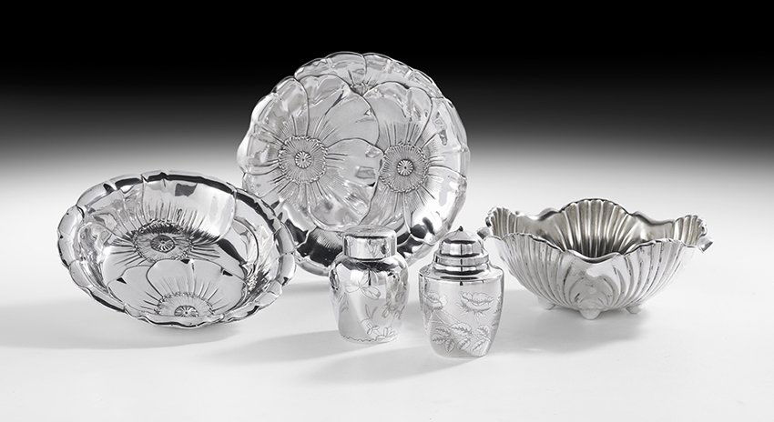 Five Pieces of American Sterling Silver Tableware (1 of 1)