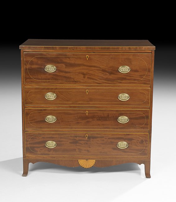 American Federal Mahogany Butler's Chest (1 of 2)