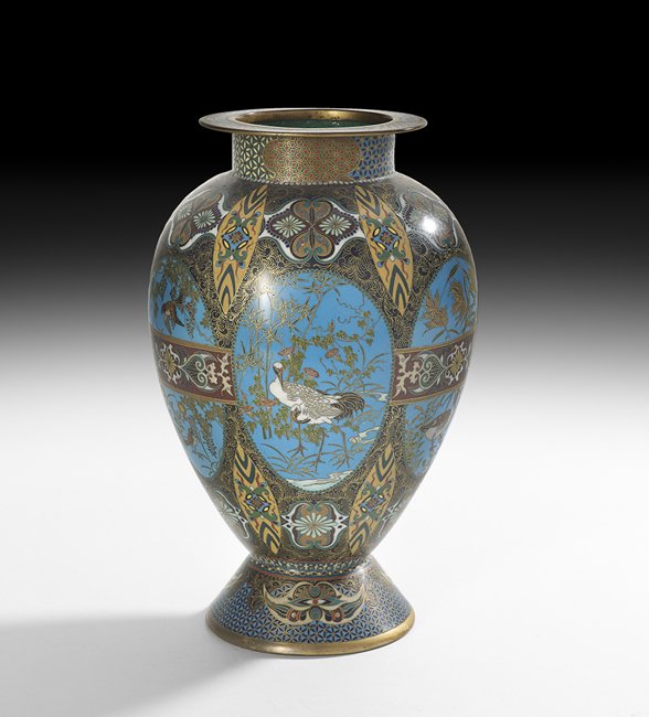 Exceptional Japanese Cloisonne Vase (1 of 4)
