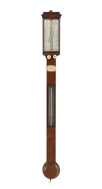 Good Victorian Mahogany Stick Barometer (1 of 1)