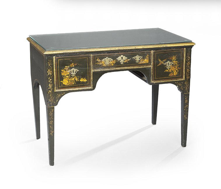 Victorian Japanned and Ebonized Desk (1 of 2)
