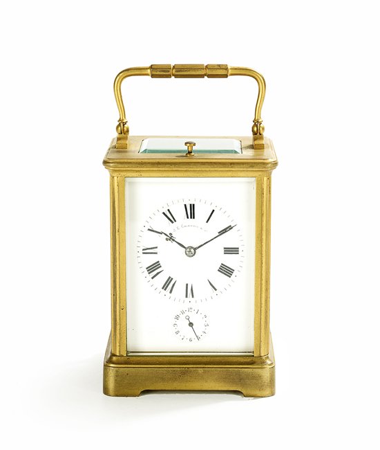 French Gilt-Bronze Carriage Clock (1 of 2)