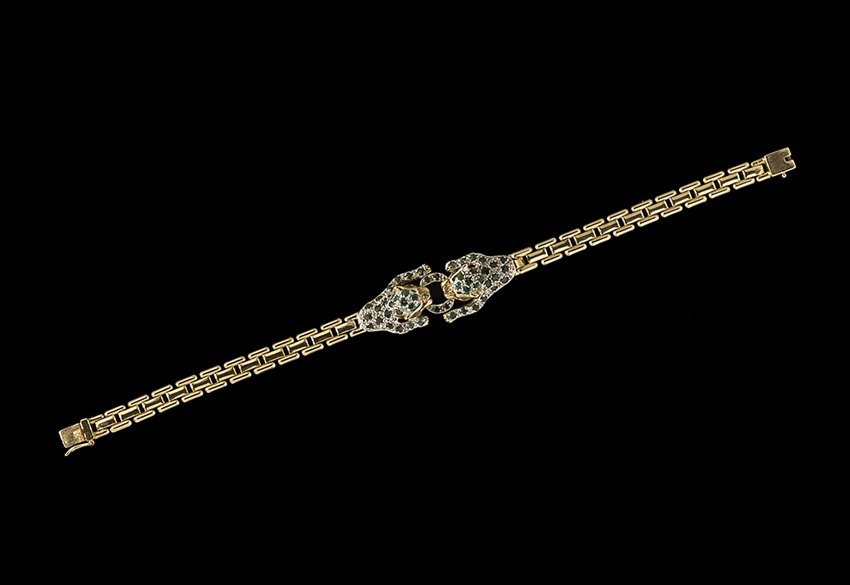 14 Kt. Gold, Emerald and Ruby Bracelet (1 of 1)