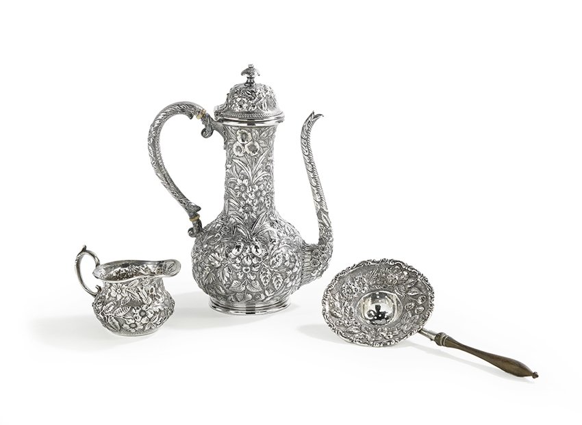 Three-Piece Baltimore Sterling Silver Tea Set (1 of 1)
