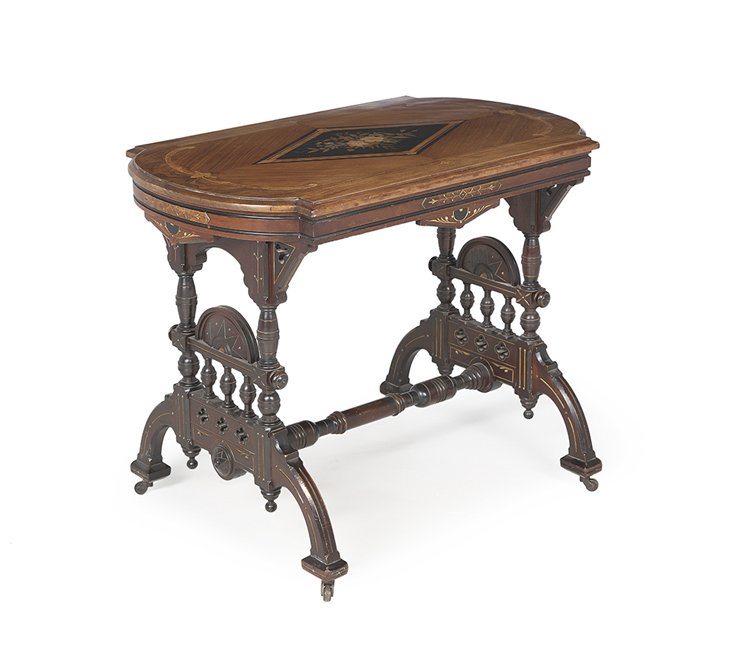 American Renaissance Revival Center Table (1 of 2)