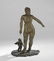American Patinated Bronze Figural Group - 2