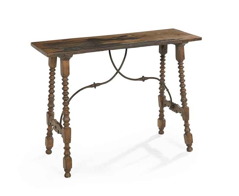 Spanish Provincial Mahogany Side Table (1 of 1)