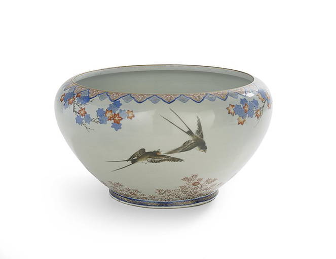 Japanese Arita Ware Imari Fish Bowl