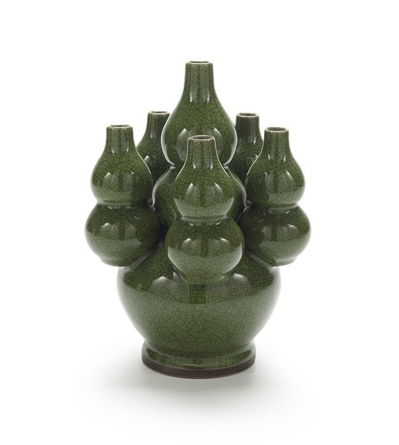 Chinese Pottery Six-Necked Vase, Liulianping (1 of 2)