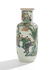 Chinese Famille Verte Porcelain Rouleau Vase - 2