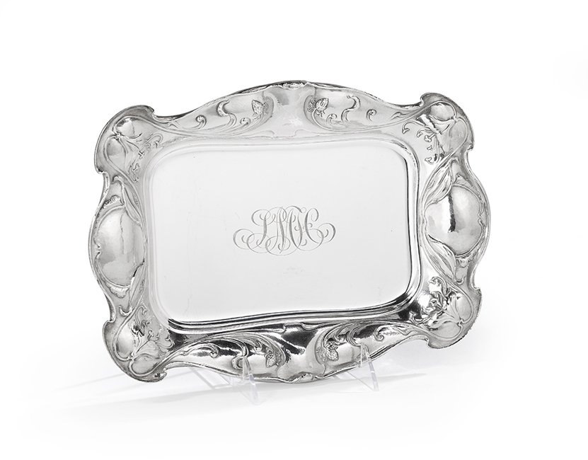 Reed & Barton Silver Art Nouveau Asparagus Tray (1 of 2)