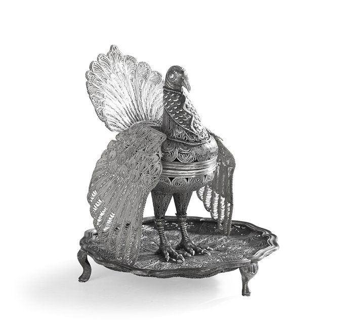 Peruvian Silver Filigree Sahumador (1 of 1)