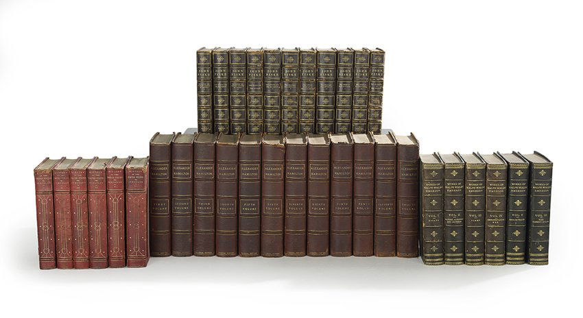 Thirty-Five Decorative Half-Leather Bindings (1 of 1)