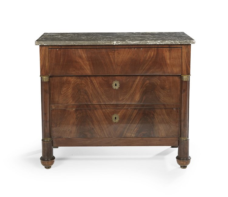 Continental Neoclassical Marble-Top Commode (1 of 2)