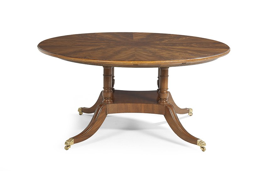 Regency-Style Mahogany Horseshoe Table (1 of 2)