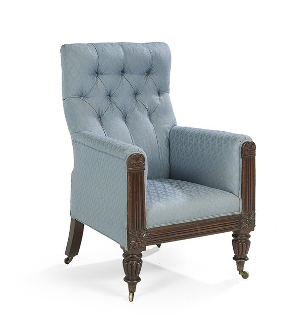 William IV Mahogany Library Chair (1 of 2)