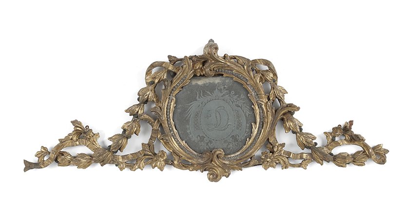 Italian Rococo Supraporte Mirror (1 of 1)