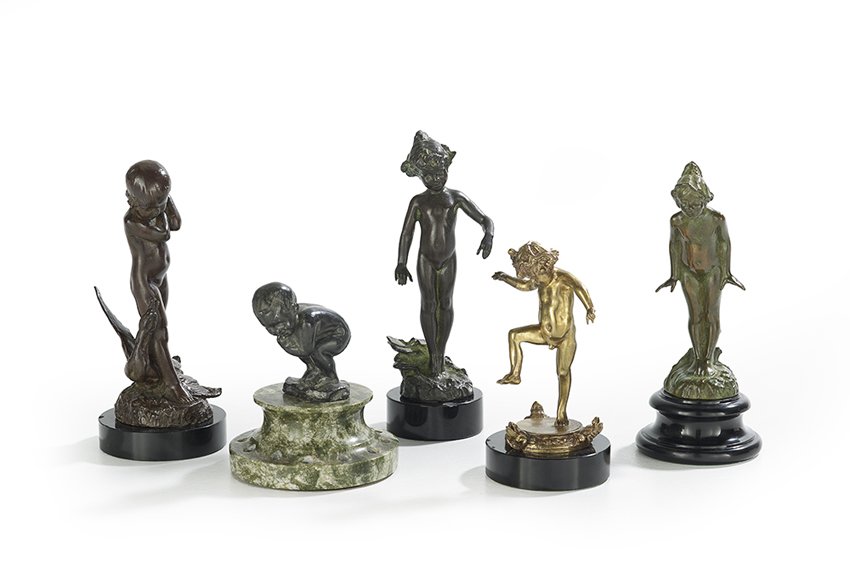 Group of Five Continental and American Figures (1 of 1)