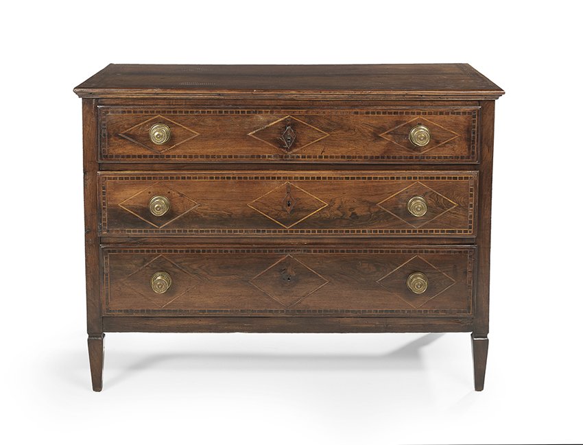Continental Neoclassical Fruitwood Commode (1 of 2)