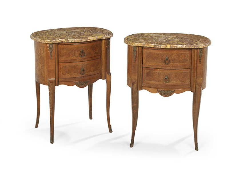 Pair of Louis XV-Style Occasional Tables (1 of 1)