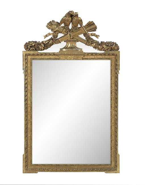 Louis XVI Giltwood Mirror (1 of 1)