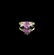 14 Kt. Gold, Pink Sapphire and Diamond Ring