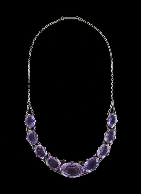 Sterling Silver and Amethyst Necklace (1 of 1)