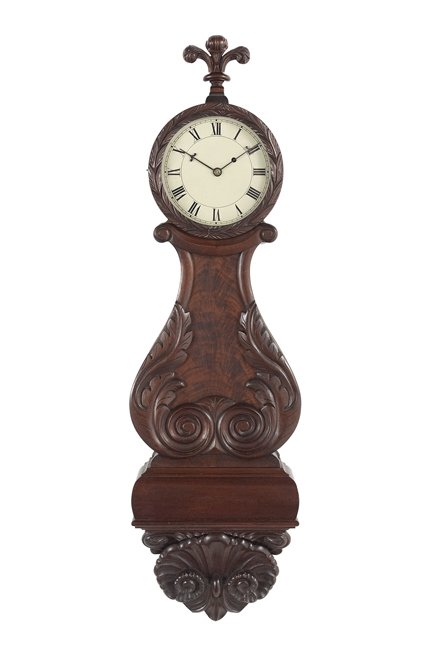 American Federal-Style Lyre-Form Banjo Clock (1 of 3)