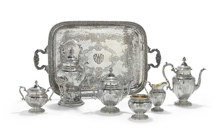Gorham "King Edward" Sterling Silver Tea Set (1 of 1)